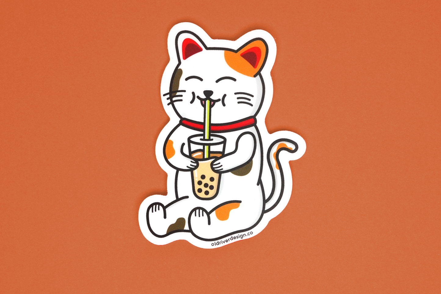 Boba Cat Sticker