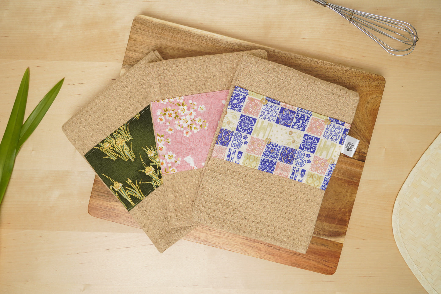 Dish Towel - Sakura + Rabbit (Pink)