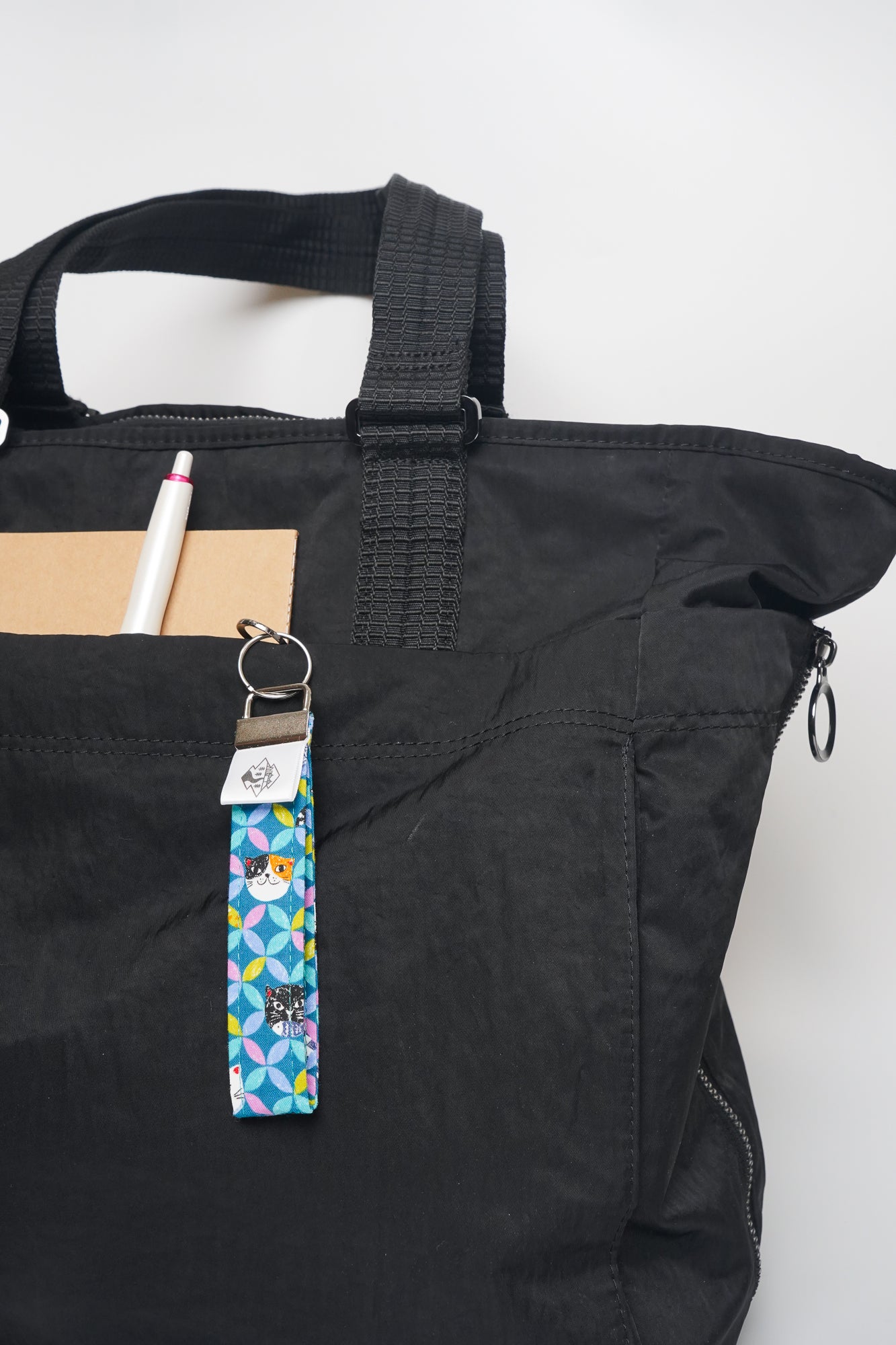 Key Fob Wristlet - Baby Bunnies + Floral