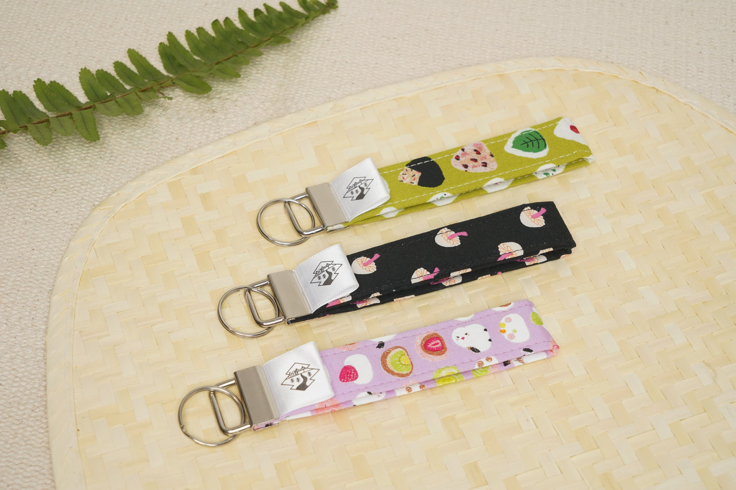 Key Fob Wristlet - Fall Mushroom Black