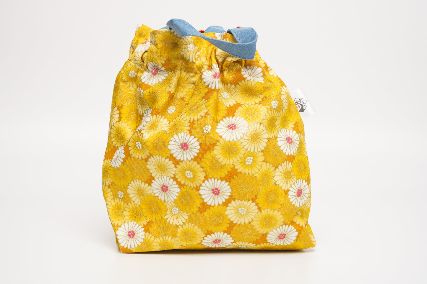 Modern Kinchaku Bag - Chrysanthemum Sunshine