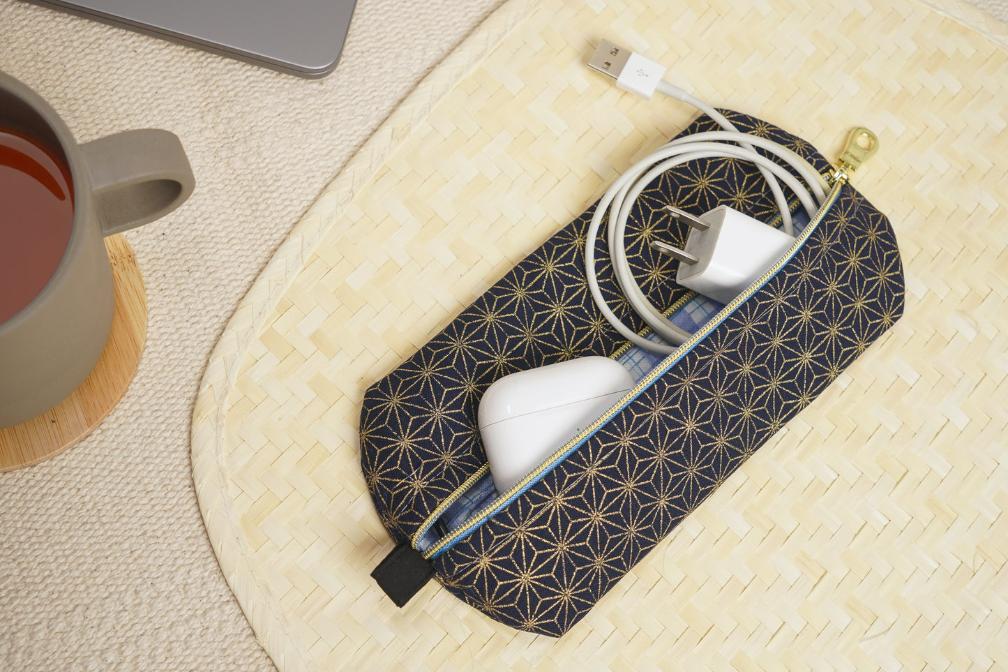 Zippy Pouch - Temari Checkerboard