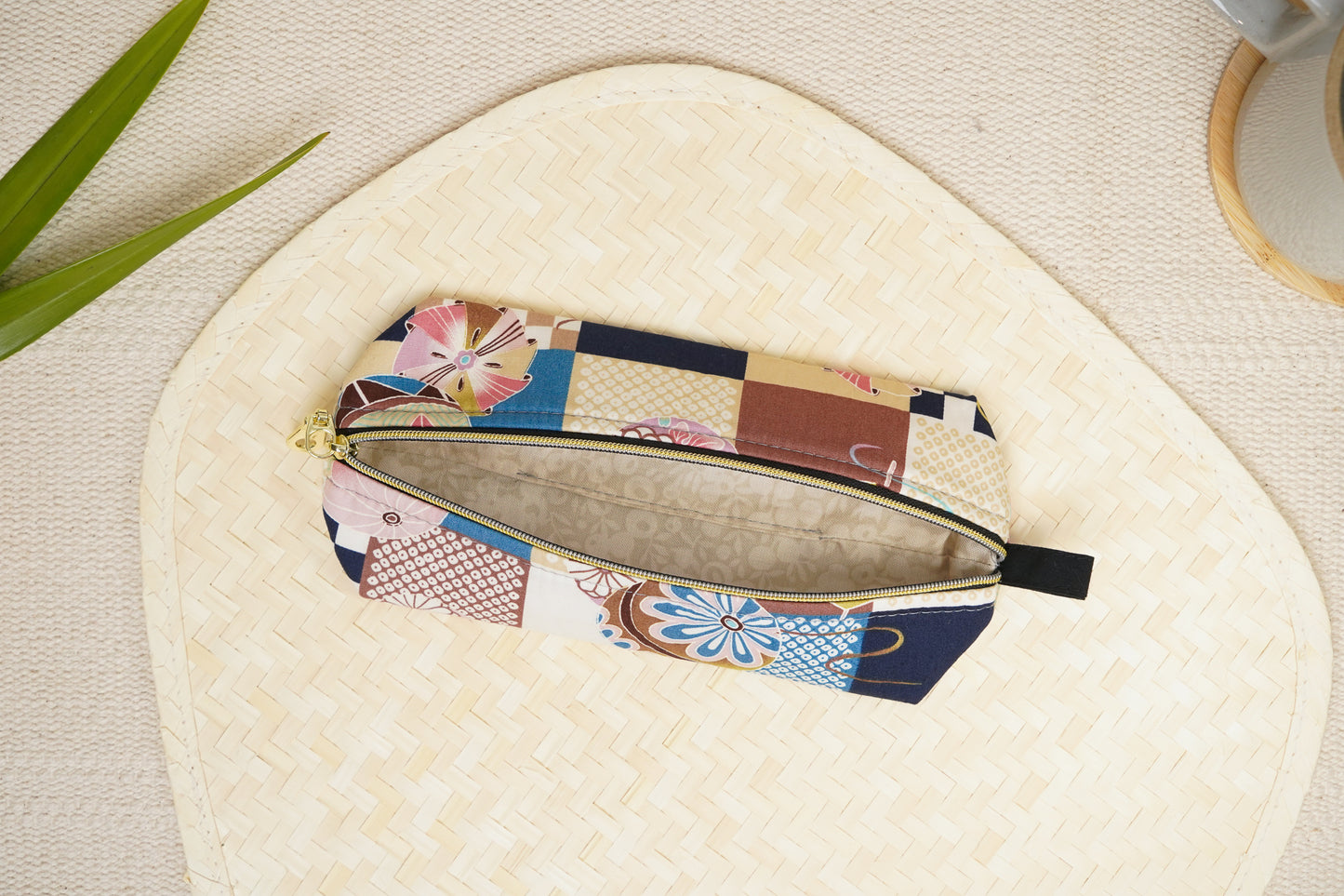 Zippy Pouch - Temari Checkerboard