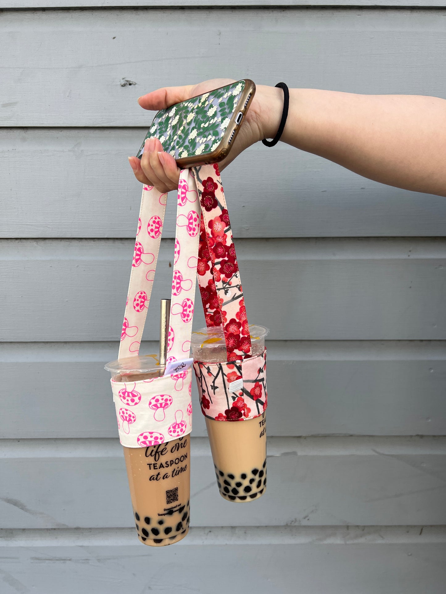 Cup Carrier - Blossoms (Pink)