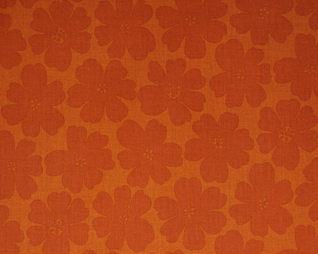 Orange Tonal Flowers - Cotton Fabric - Quilt Gate