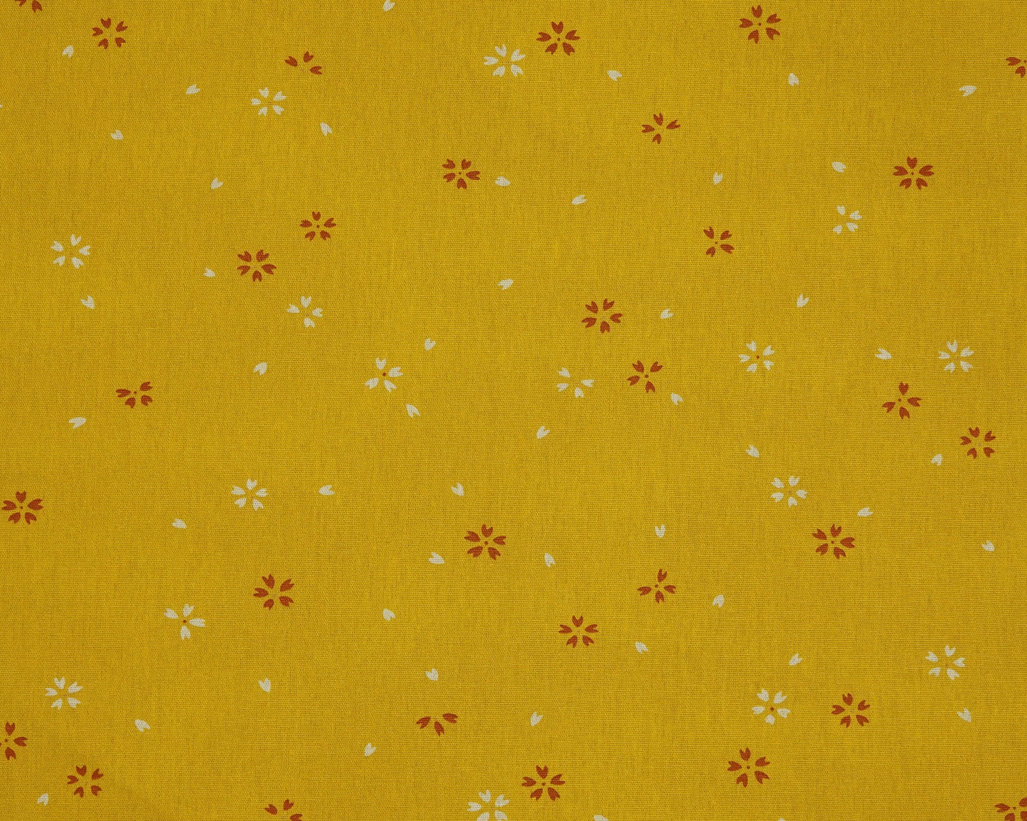 Low Volume Sakura on Yellow - Cotton Fabric - Yamaoka