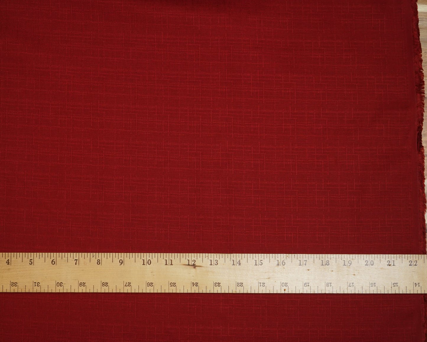 Dobby Solid Fabric - Red - Cosmo