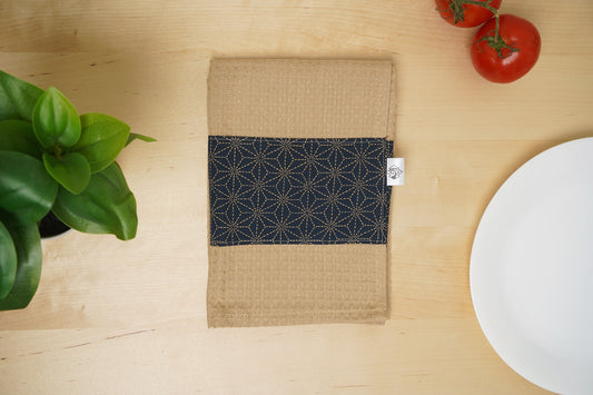 Dish Towel - Asanoha Navy Rustic