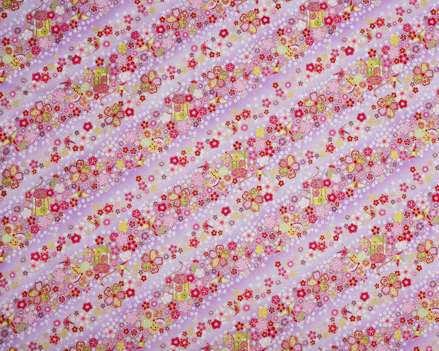 Floral pattern on a purple background