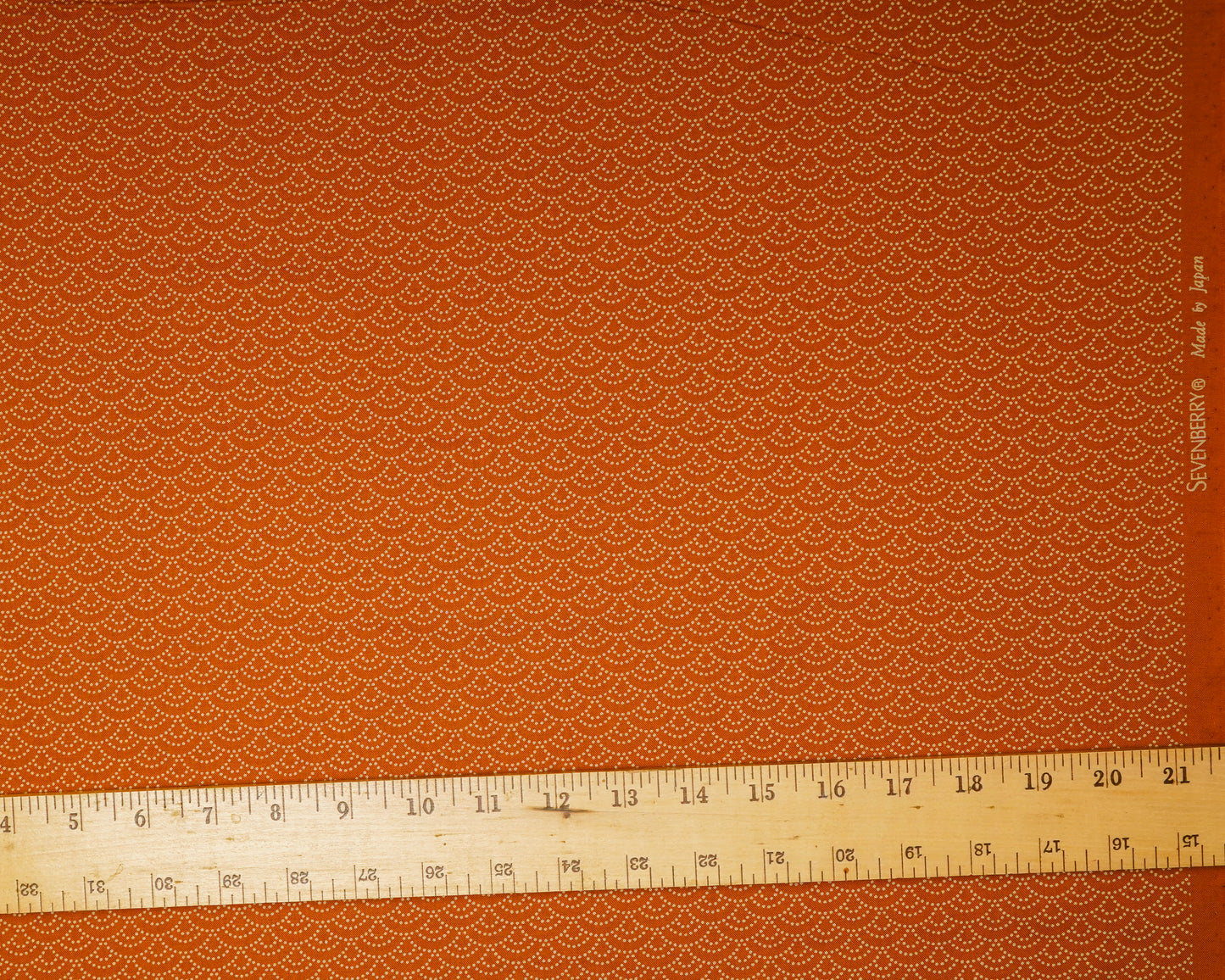 Segaiha Dots on Orange - Cotton Fabric - Sevenberry