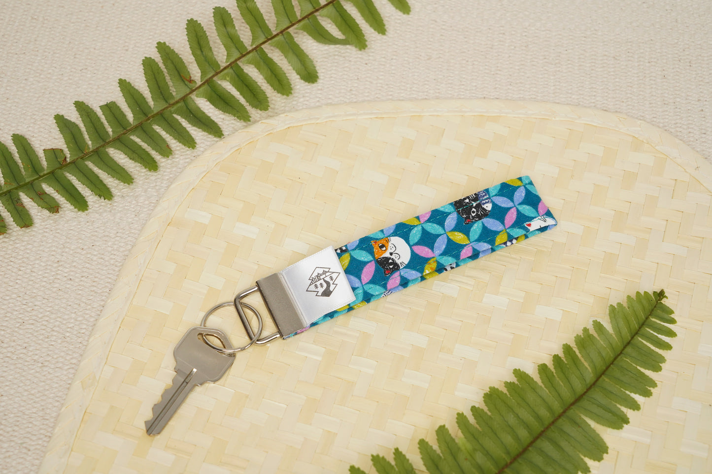 Key Fob Wristlet - Shippo Cats