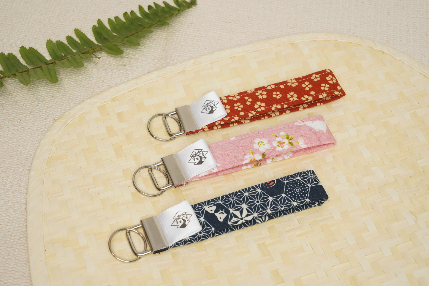 Key Fob Wristlet - Sakura + Rabbit (Pink)