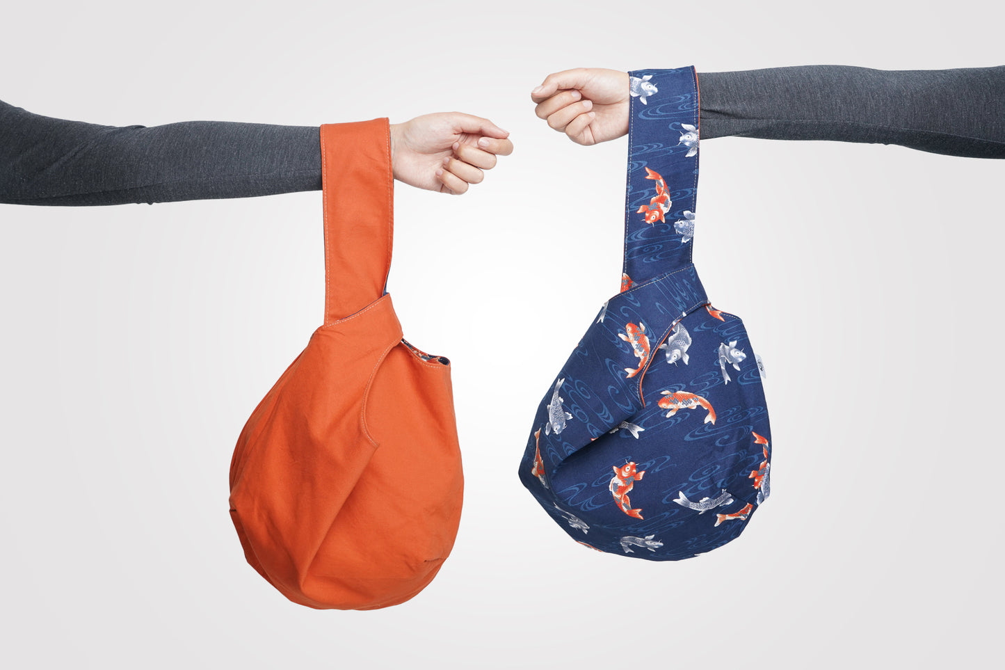 Japanese Knot Bag - Koi Pond