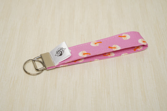 Old River Design Co. Key Fob Wristlet - Bunny Blossoms (Pink)