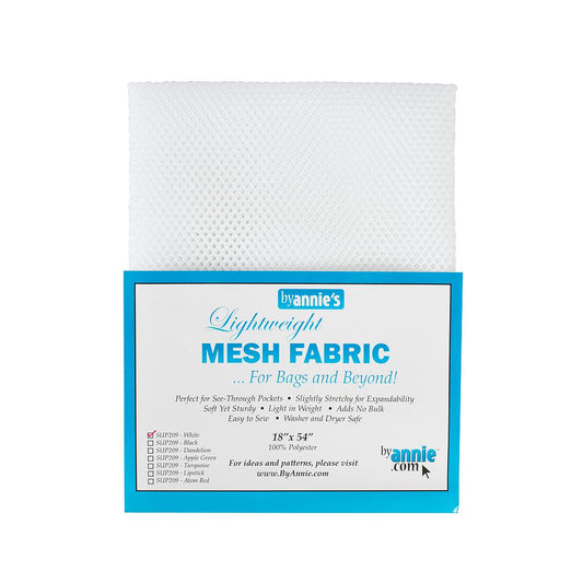 Lightweight Mesh Fabric - White