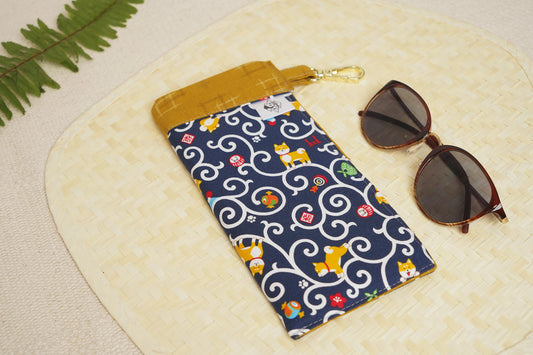 Sunglasses Case - Shiba Swirls