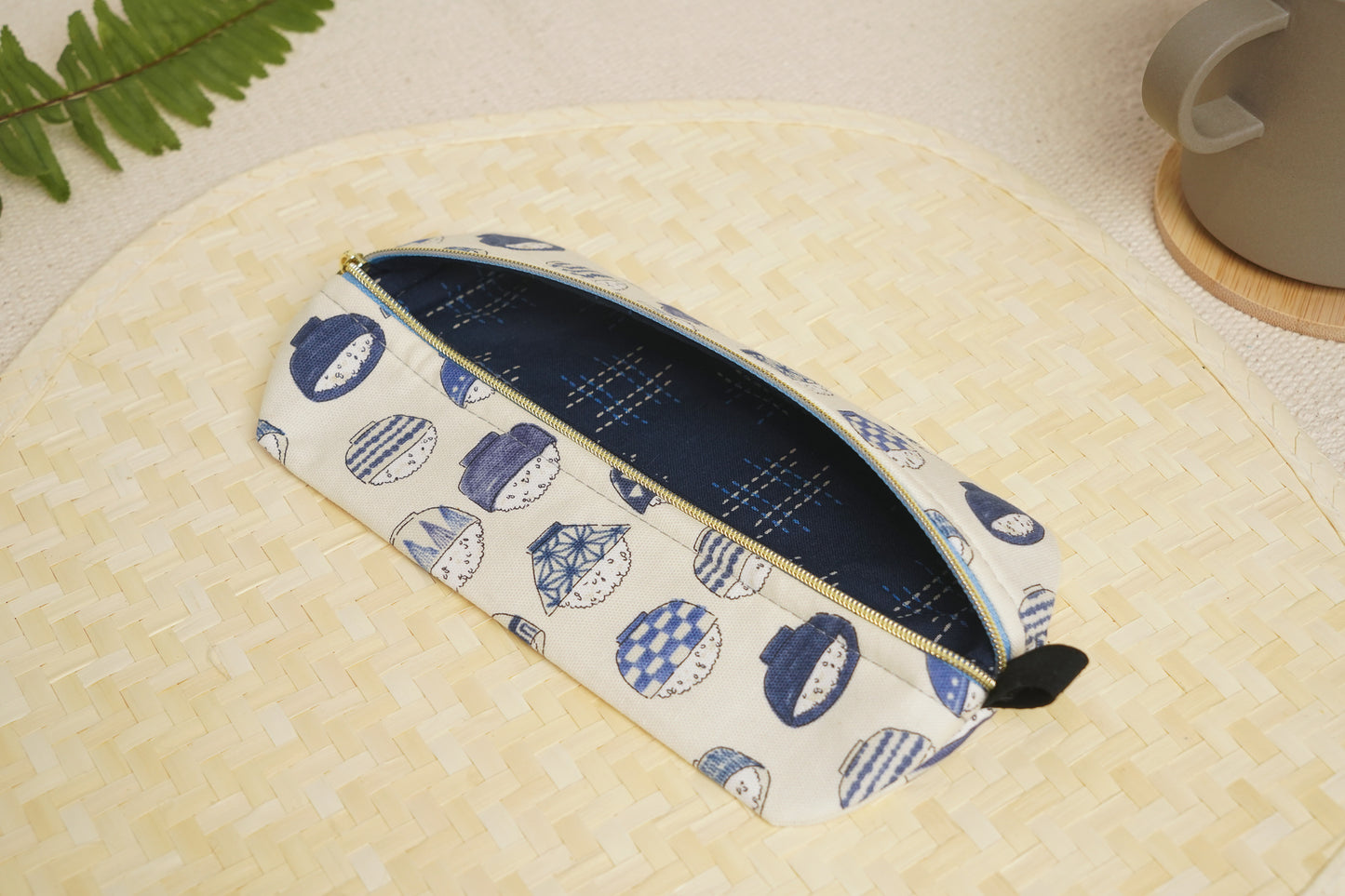 Zippy Pouch - Rice Bowls (Blue)