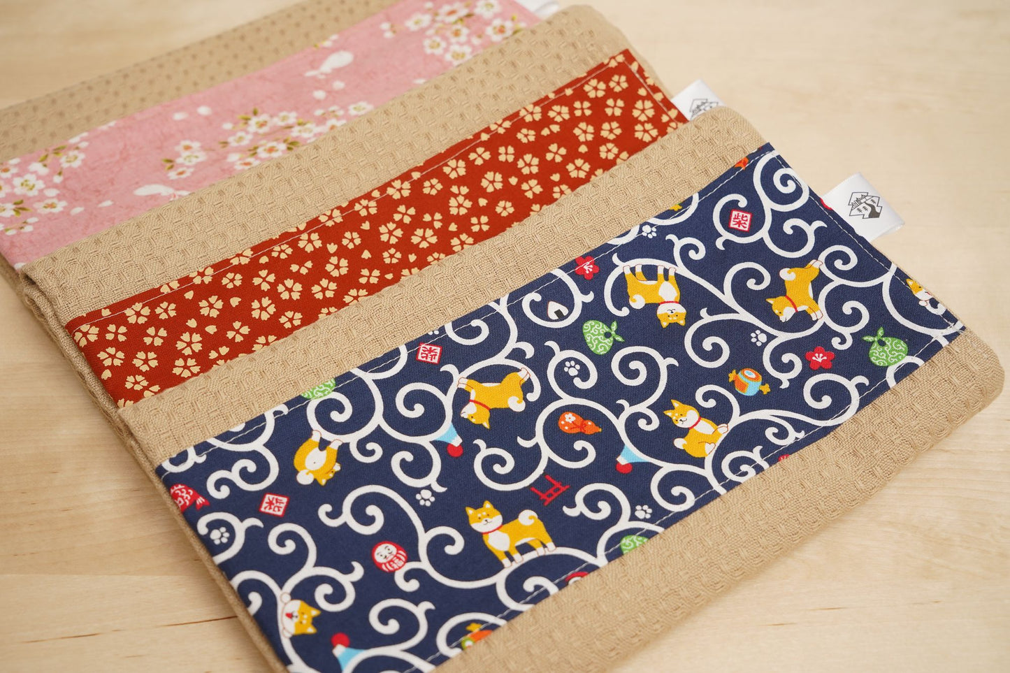 Dish Towel - Sakura Scatter (Red-Orange)